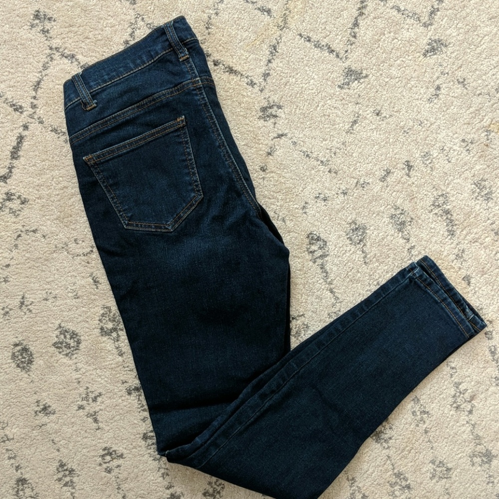 Dark wash maternity jeans